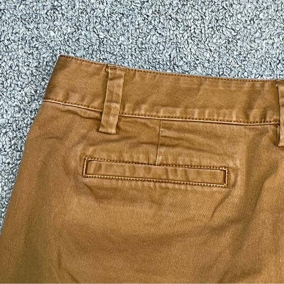 Lands' End Slim Leg Mid Rise Crop Pants Womens Size 6P Brown Canvas - Picture 11 of 13